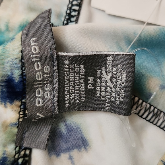 Tye Dye  White Blue A-Line Maxi Skirt Beach Vacation Cruise Summer Brunch Medium - Picture 8 of 8